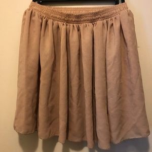 American Apparel Taupe Skater Skirt